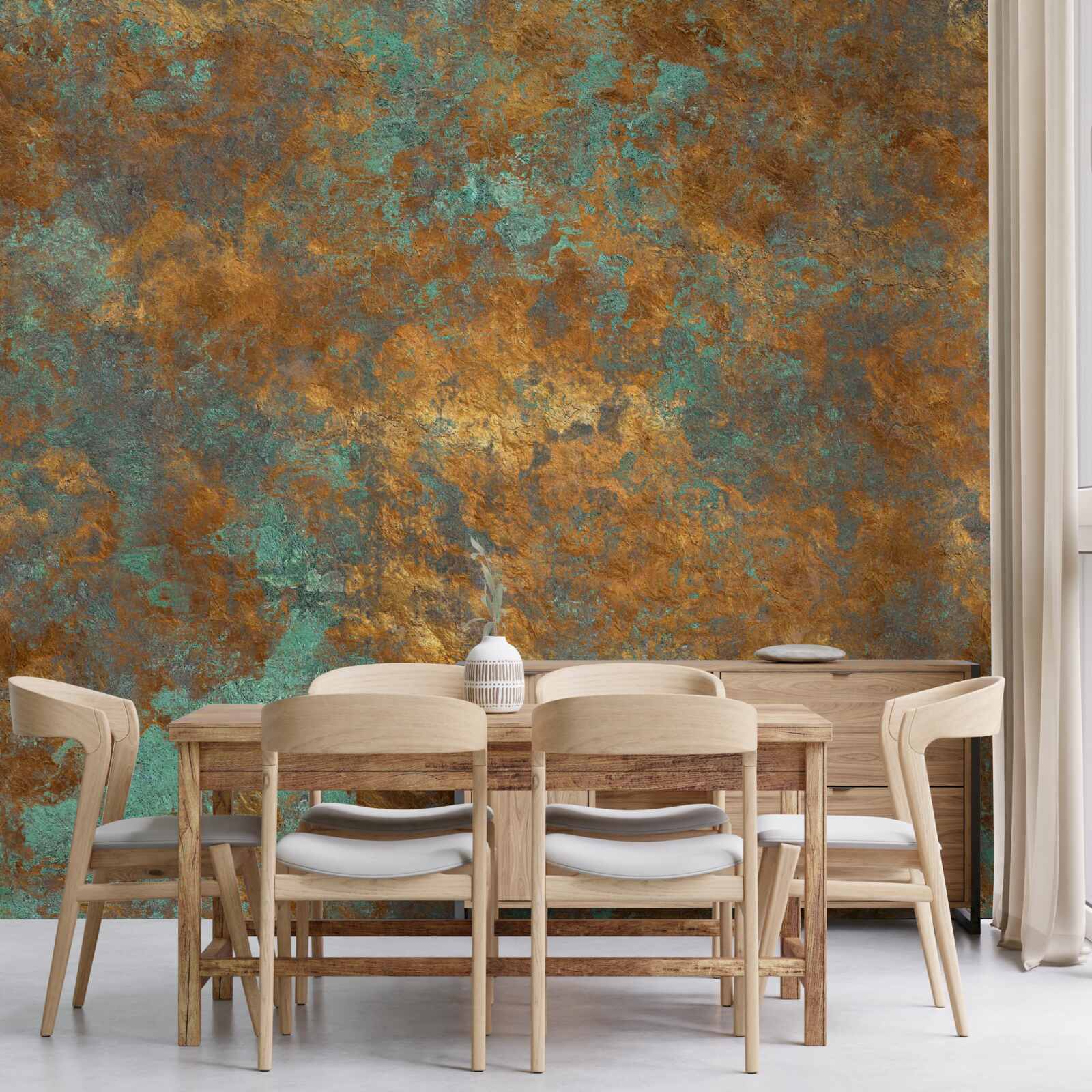 Fototapeta odlesky hnedej s odtieňmi tyrkysovej