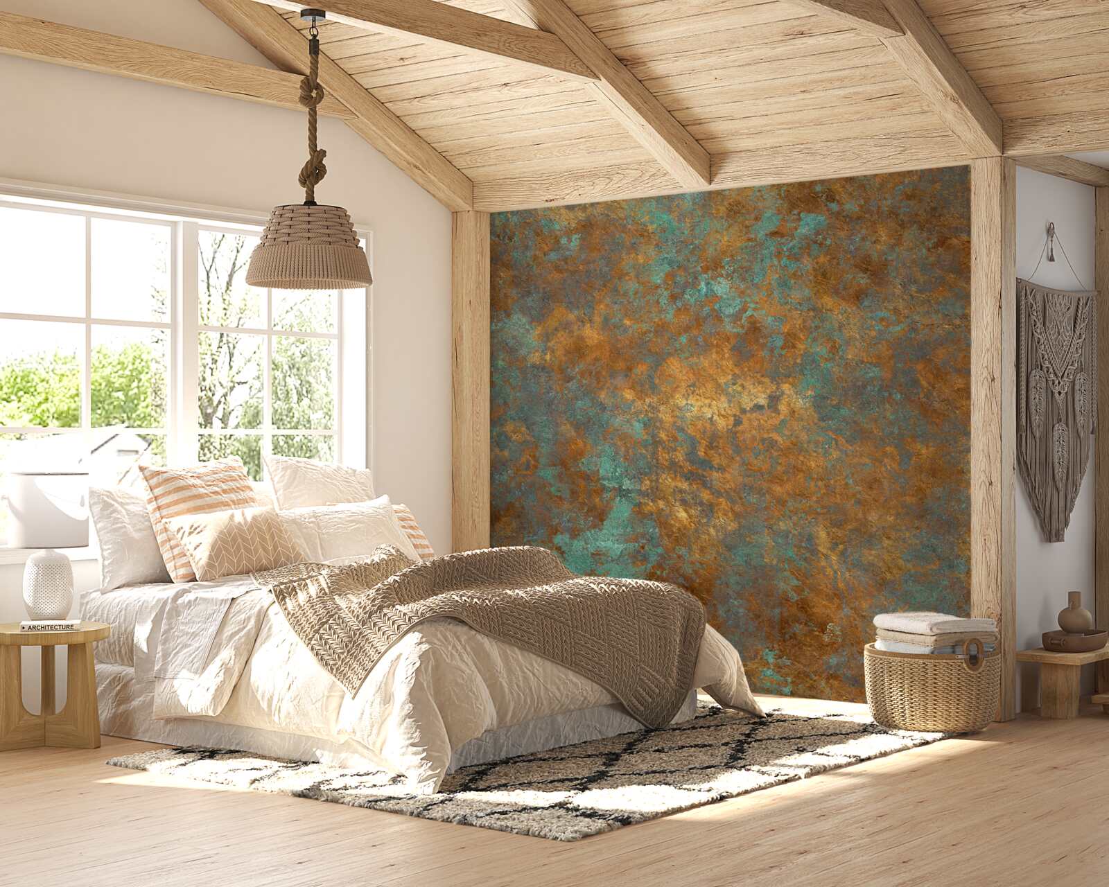 Fototapeta odlesky hnedej s odtieňmi tyrkysovej