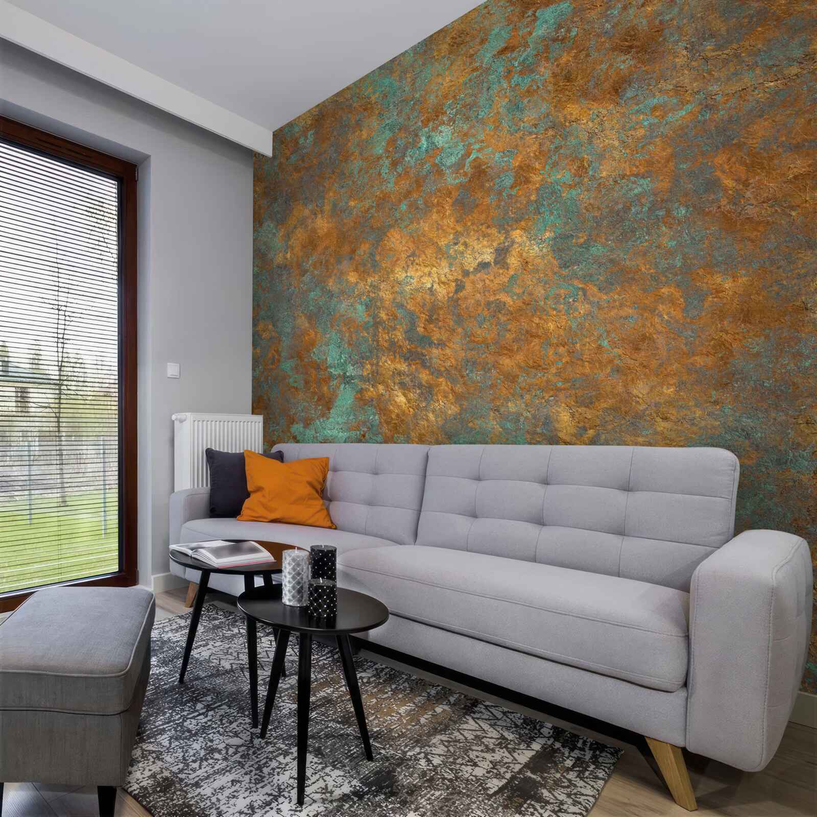 Fototapeta odlesky hnedej s odtieňmi tyrkysovej