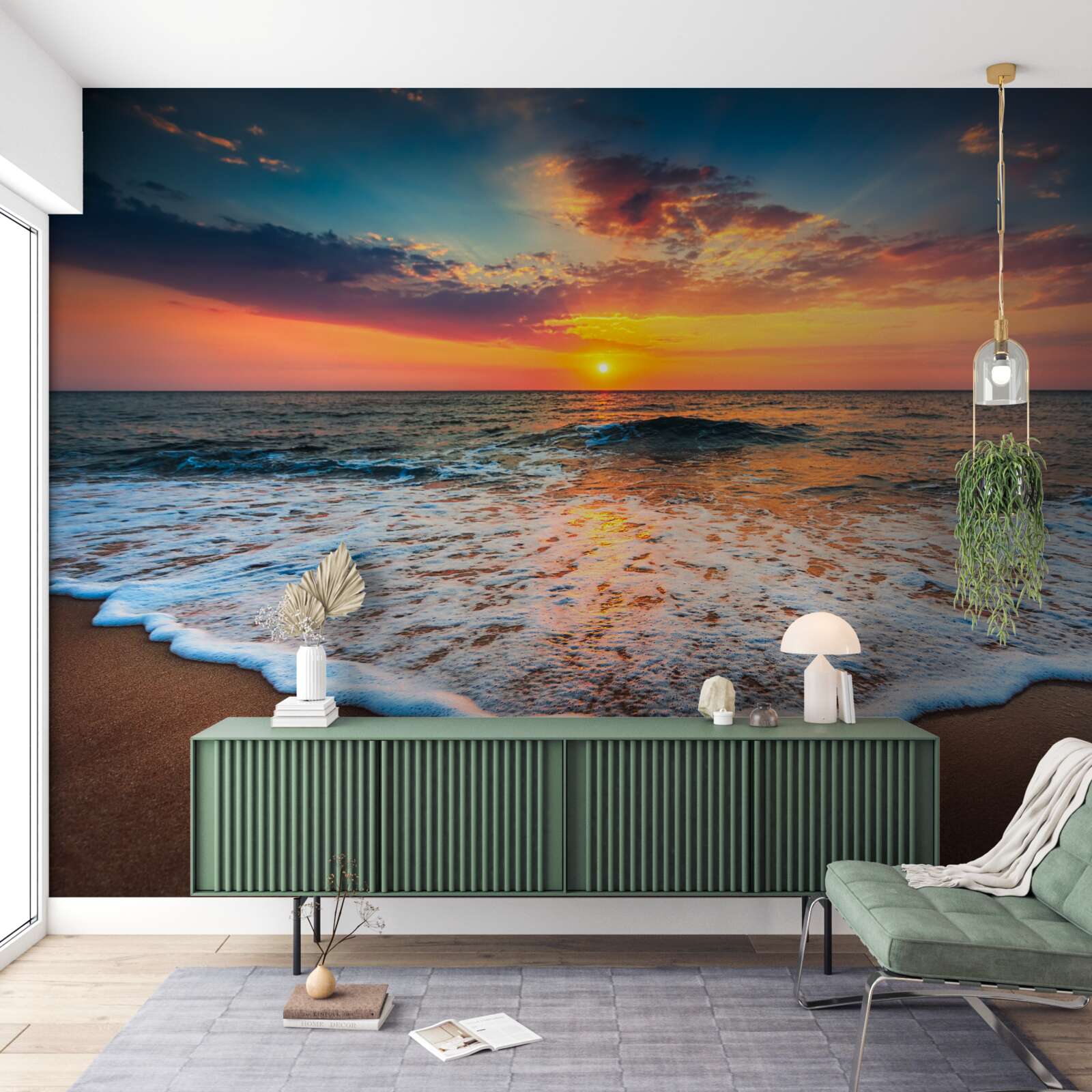 Fototapeta hypnotizujúci vstup slnka nad vodnú hladinu