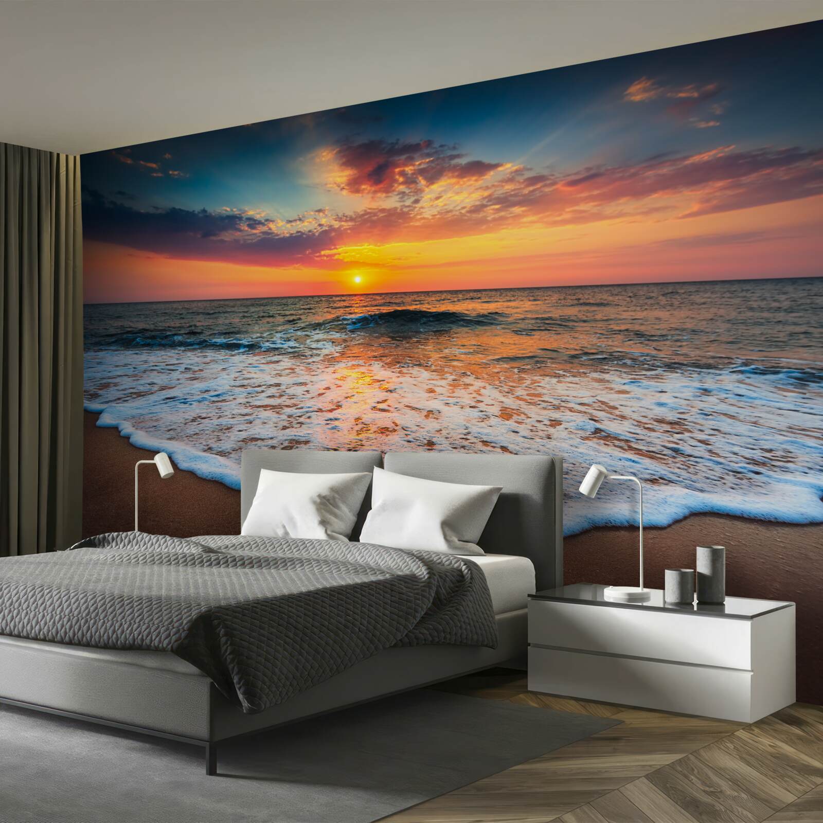 Fototapeta hypnotizujúci vstup slnka nad vodnú hladinu