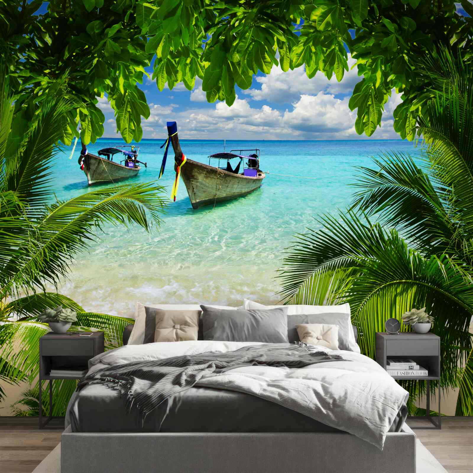 Fototapeta lode v blízkosti pobrežia