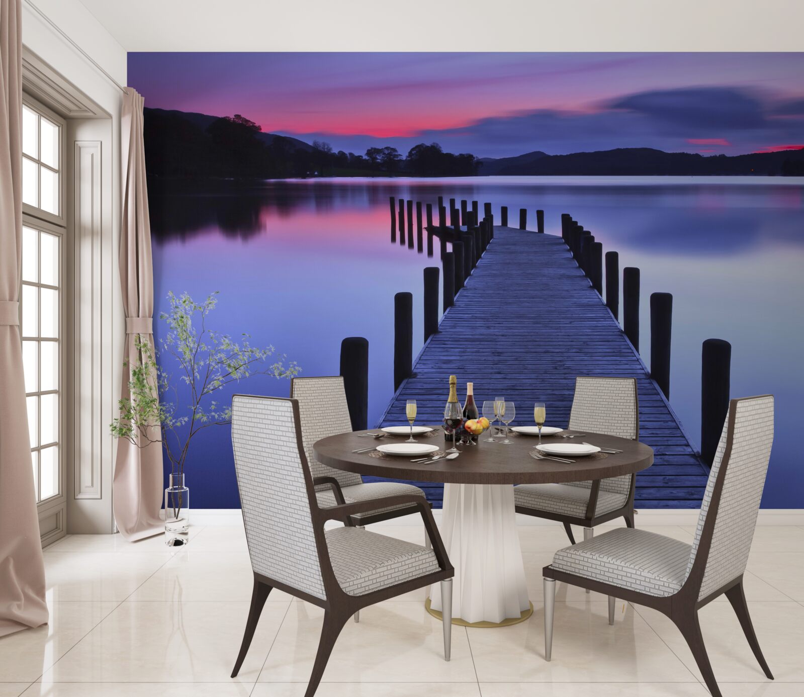 Fototapeta Cesta k lovnému miestu pri rybníku