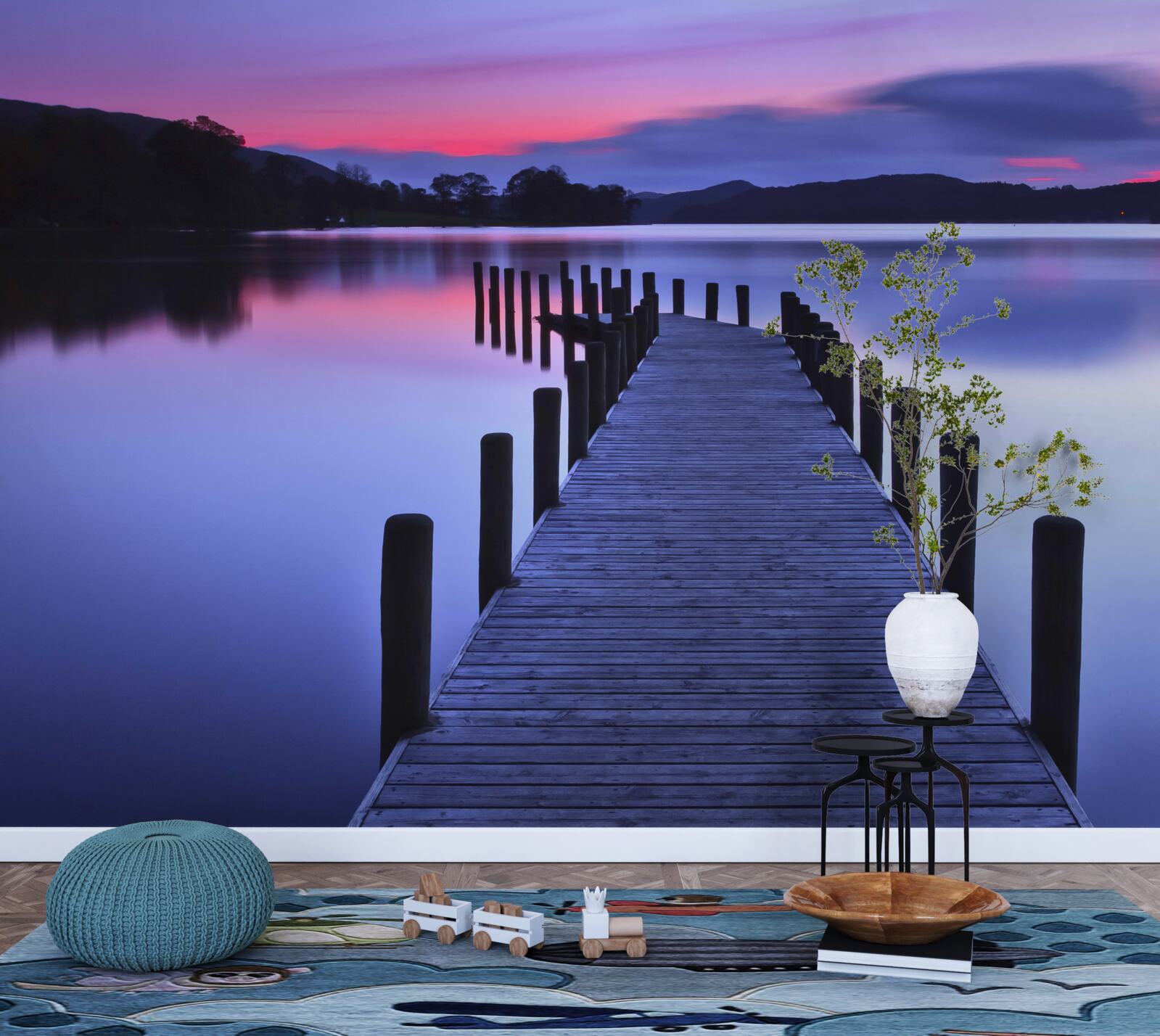 Fototapeta Cesta k lovnému miestu pri rybníku