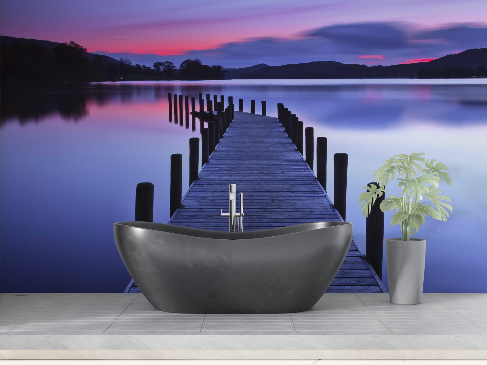 Fototapeta Cesta k lovnému miestu pri rybníku