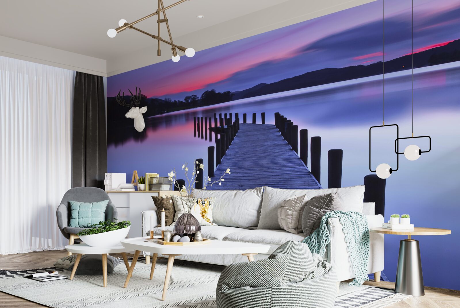 Fototapeta Cesta k lovnému miestu pri rybníku