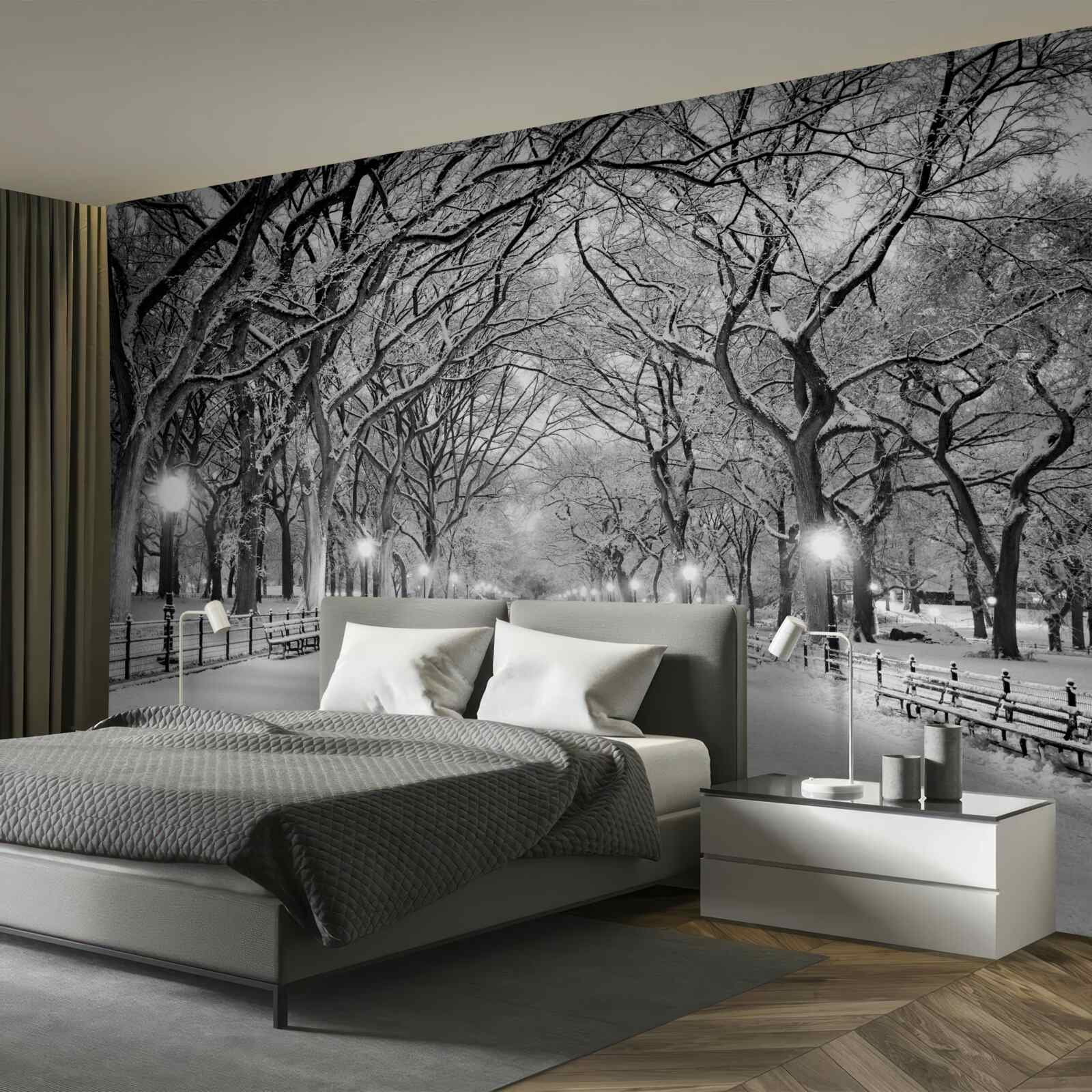 Fototapeta Snehová cesta medzi stromami