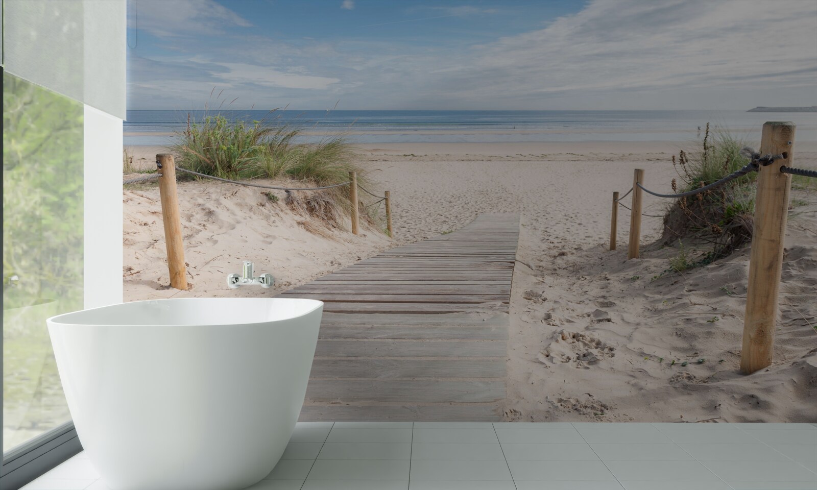 Fototapeta Piesková cesta vedúca k oceánu