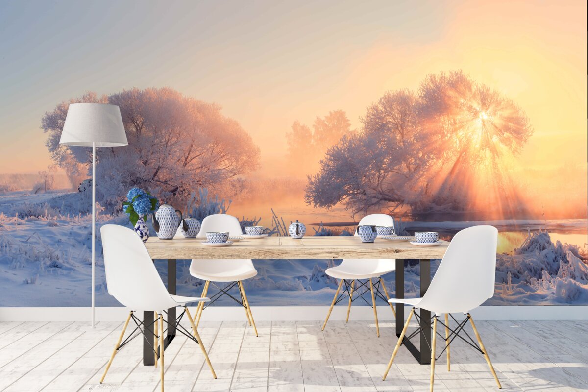 Fototapeta zimné ráno v mraze