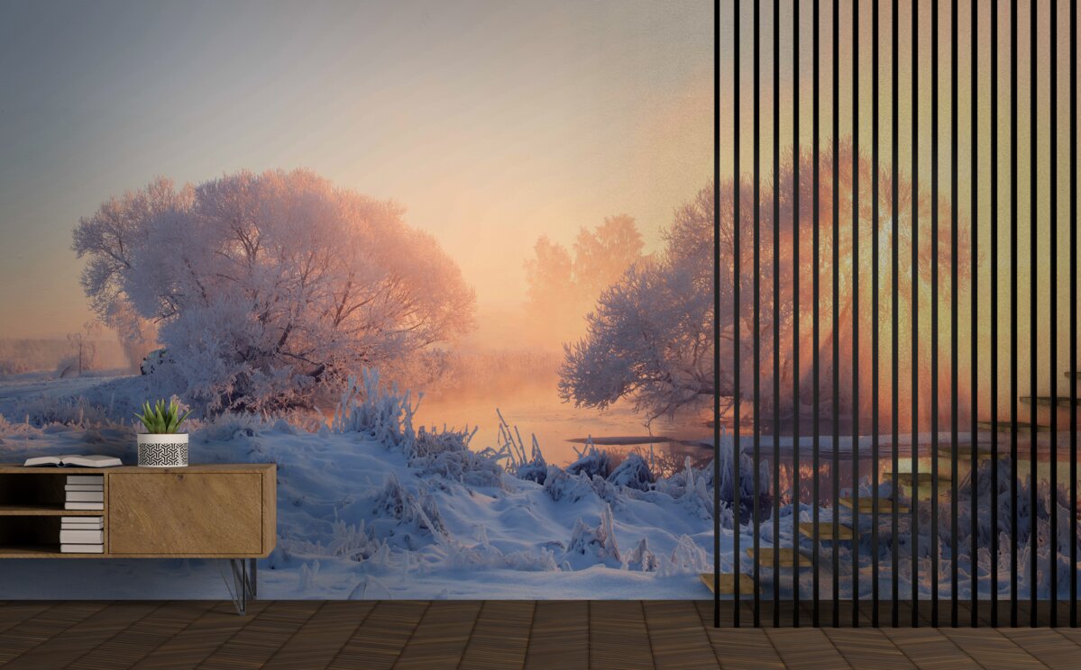 Fototapeta zimné ráno v mraze