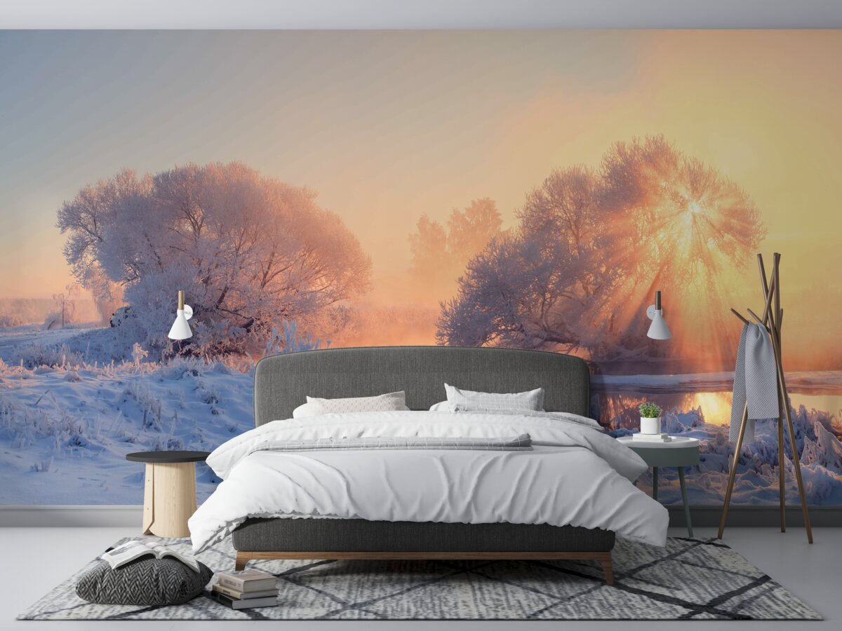 Fototapeta zimné ráno v mraze