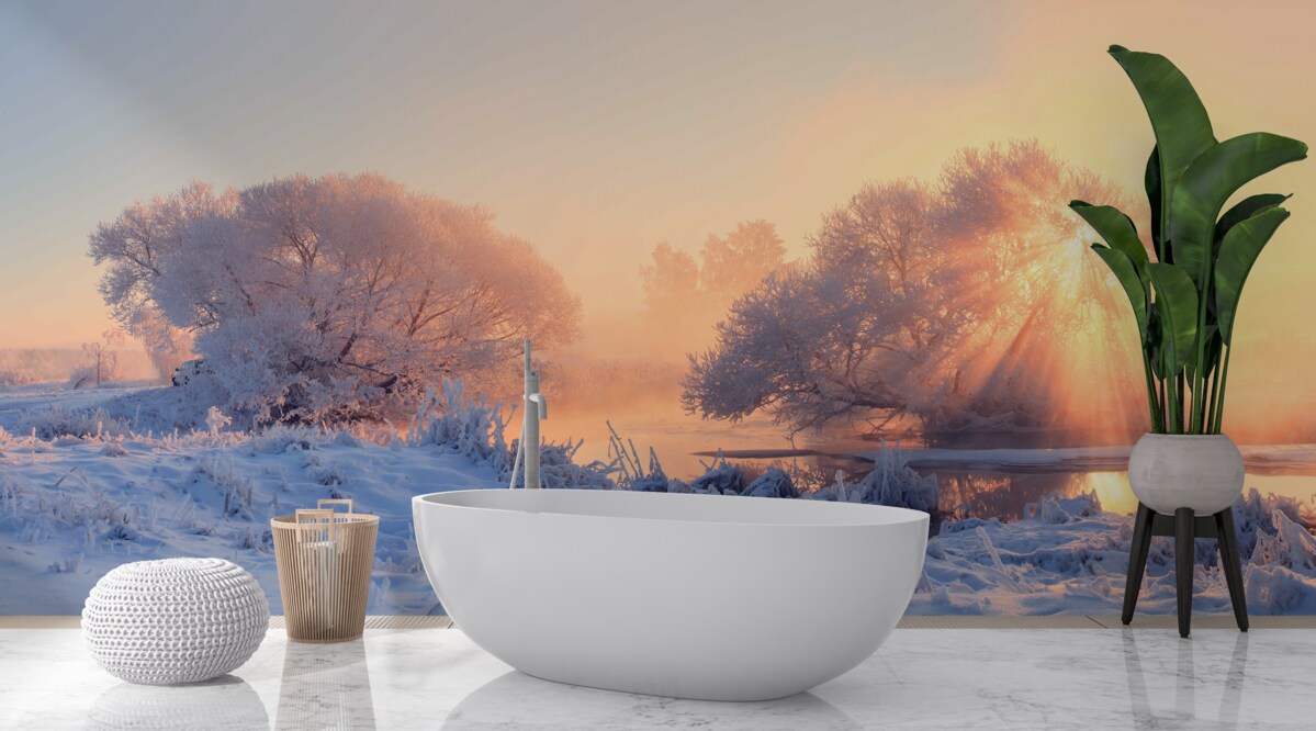 Fototapeta zimné ráno v mraze