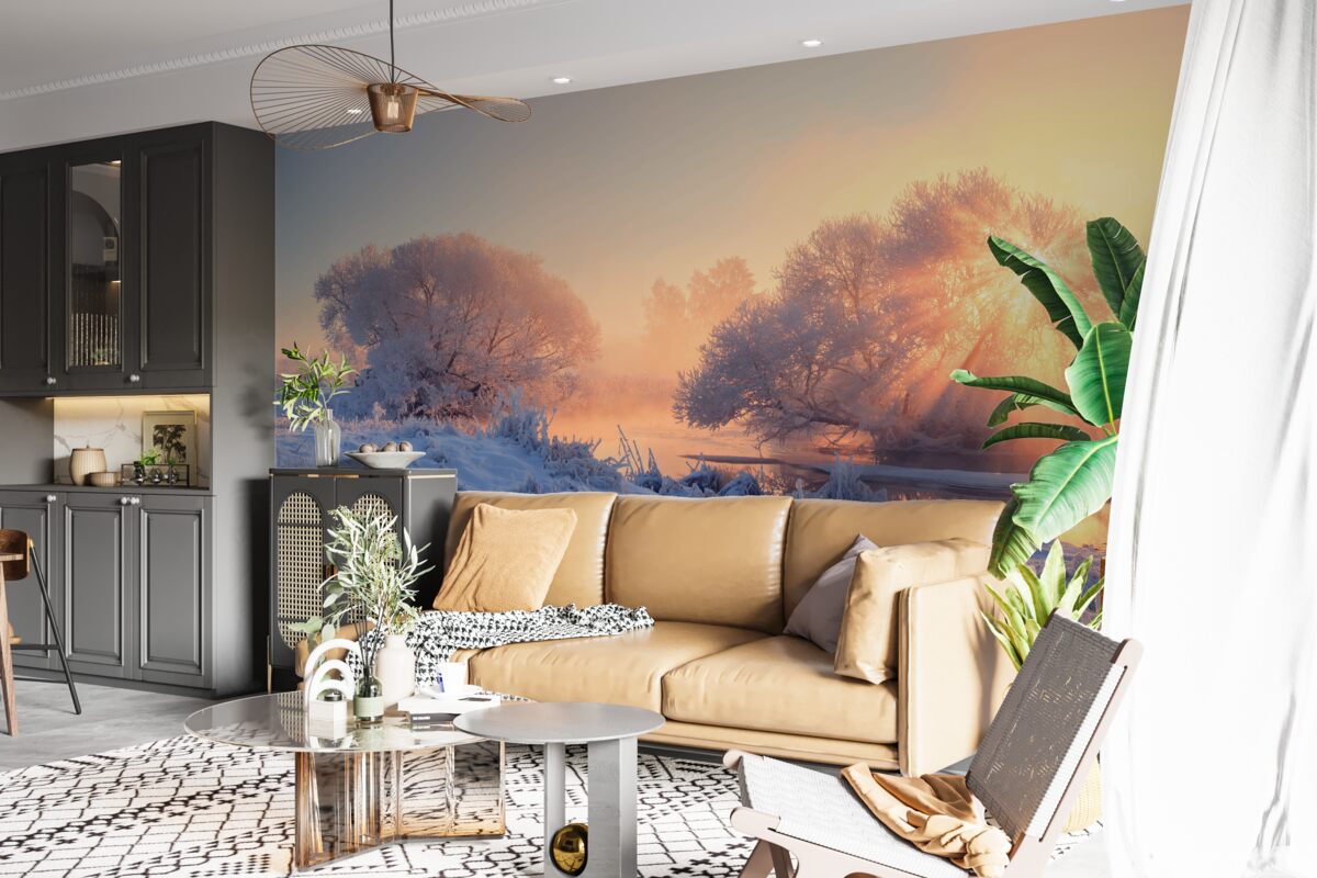 Fototapeta zimné ráno v mraze