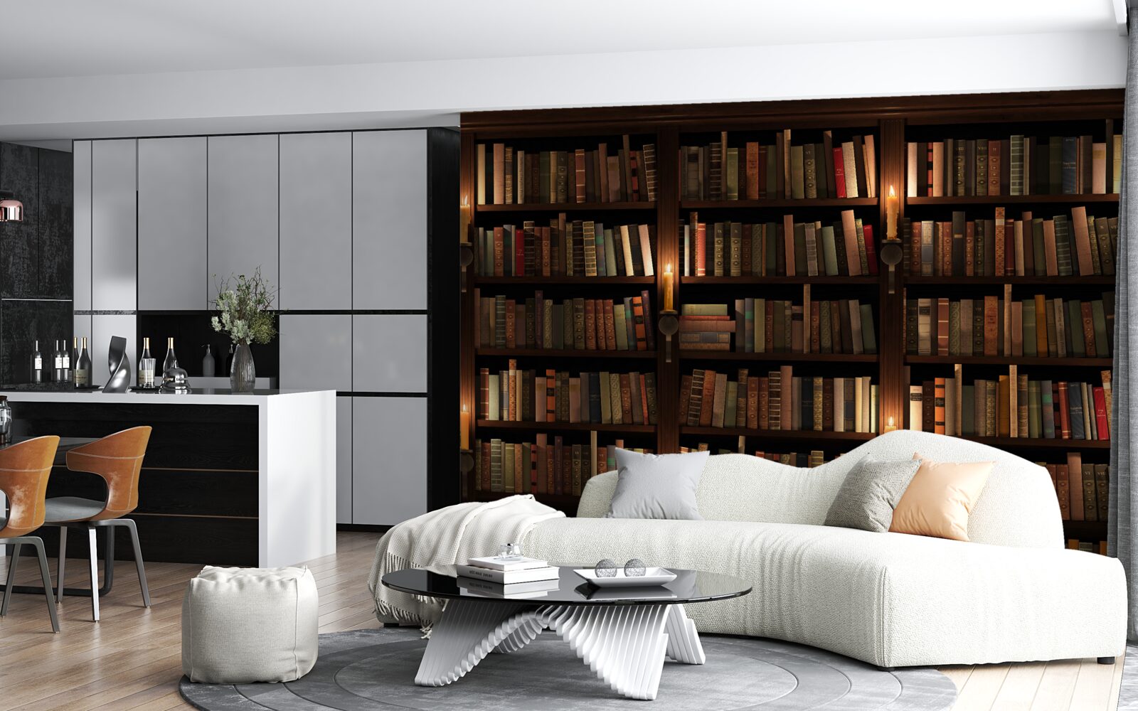 Fototapeta bohatá historická knižnica