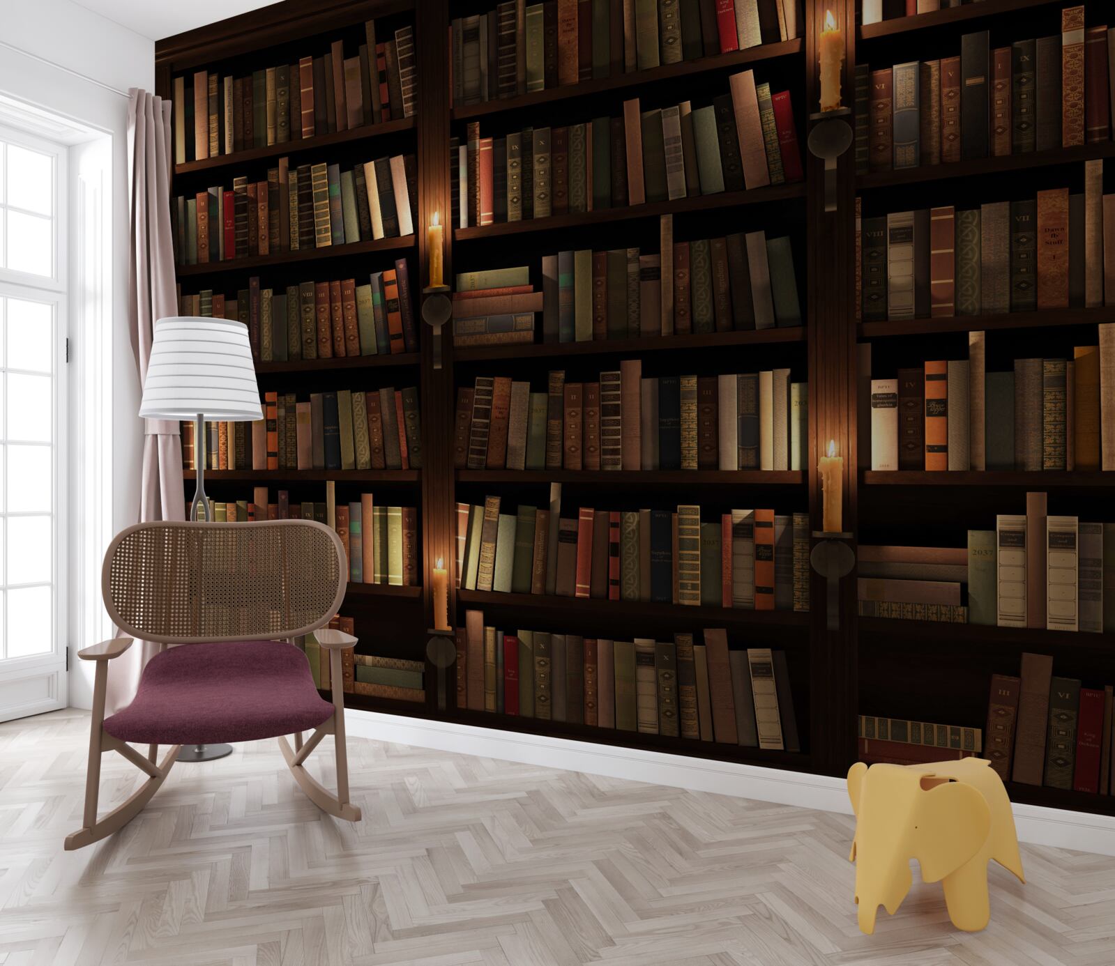 Fototapeta bohatá historická knižnica