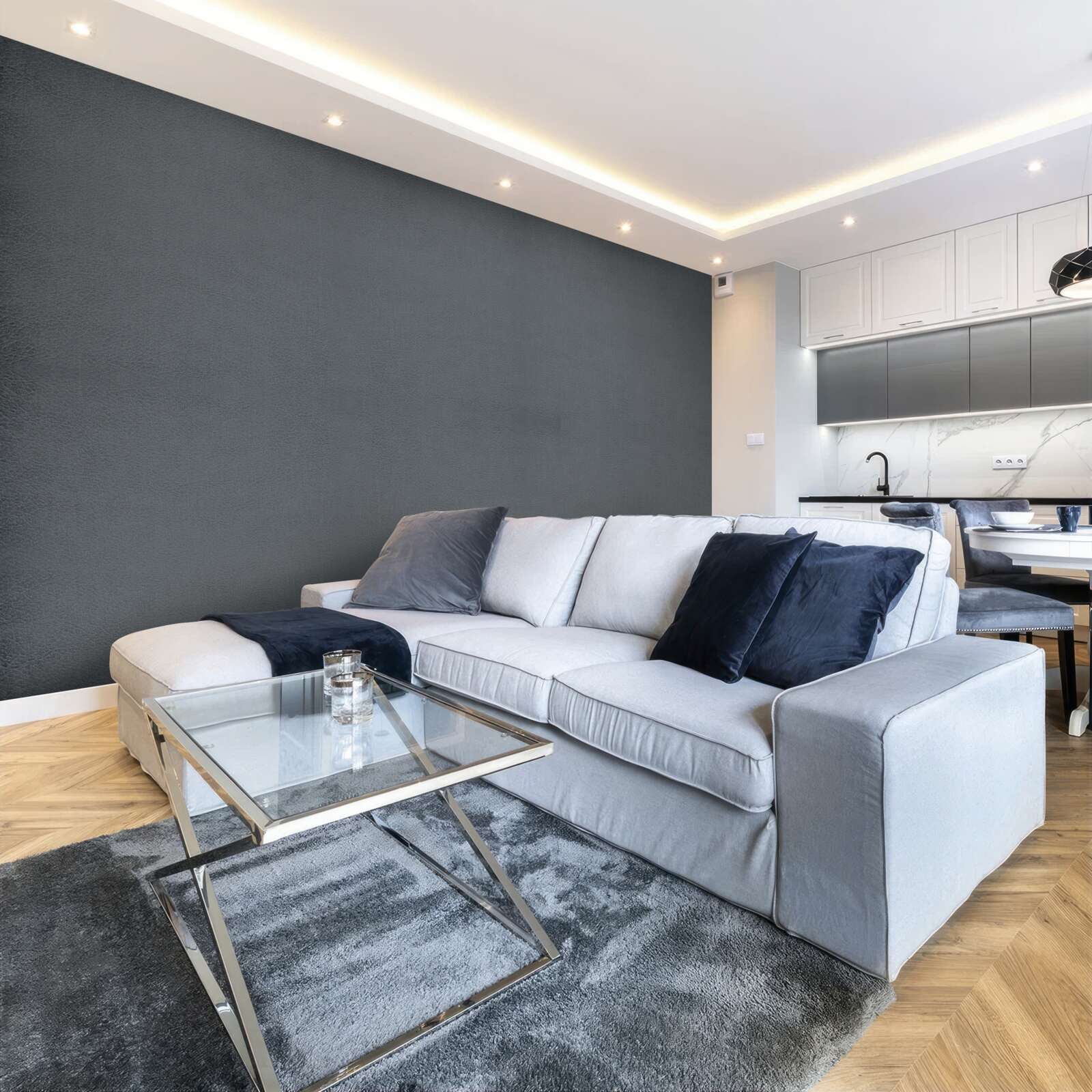 Fototapeta tmavosivé obdĺžniky