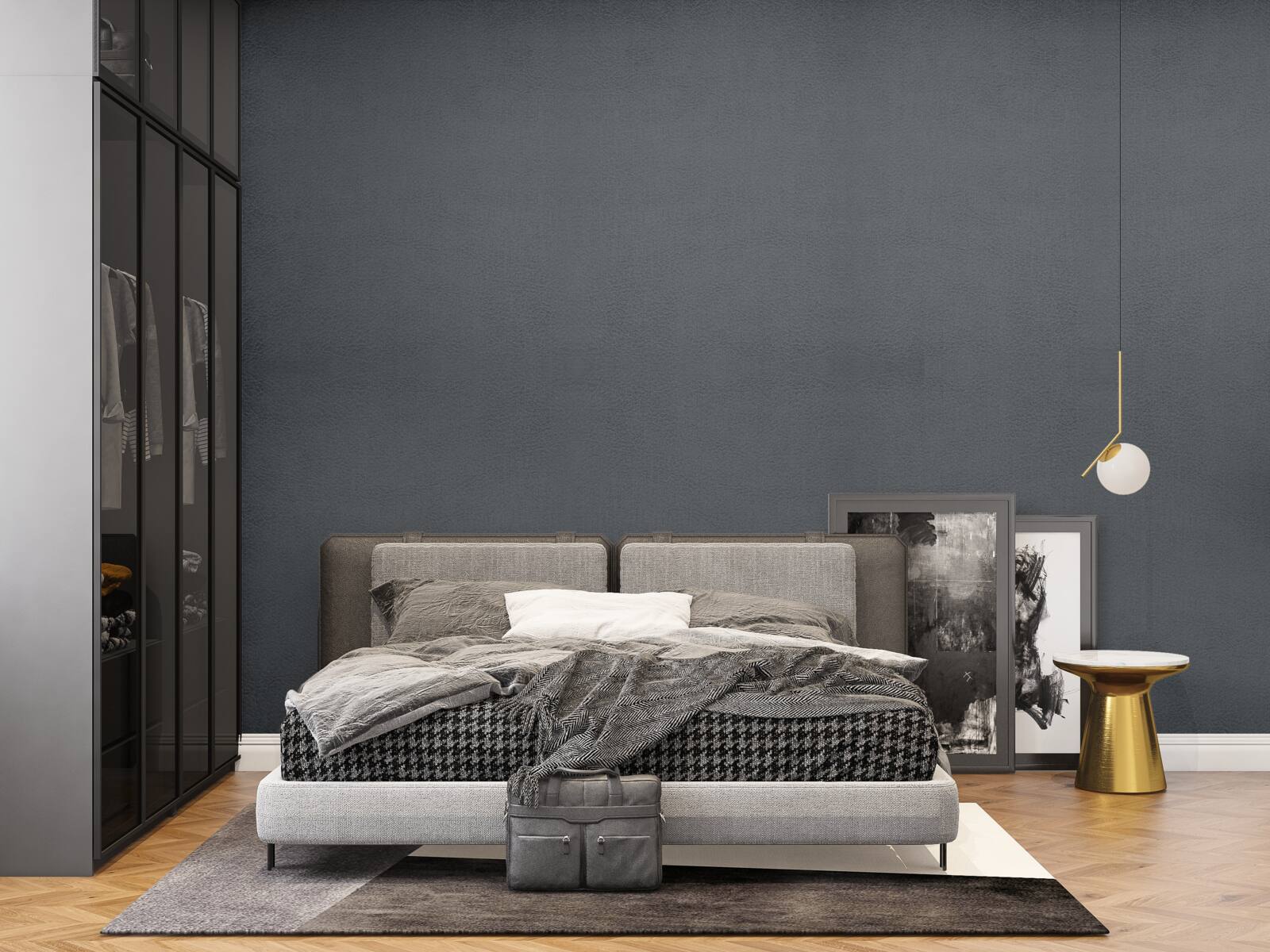 Fototapeta tmavosivé obdĺžniky