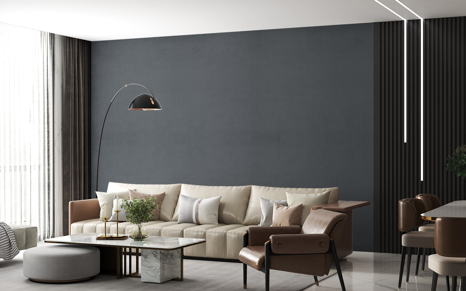 Fototapeta tmavosivé obdĺžniky