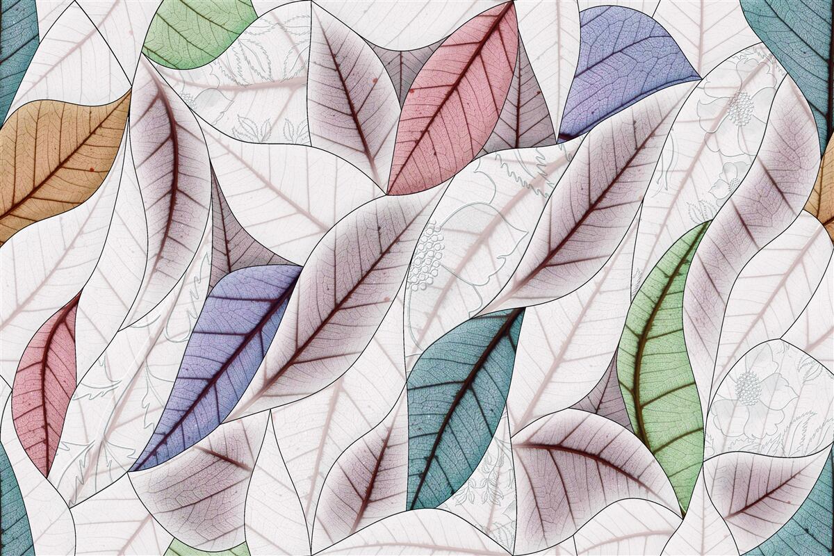 Fototapeta abstraktný obraz vyrobený z jesenného lístia