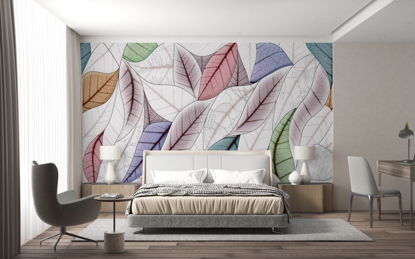 Fototapeta abstraktný obraz vyrobený z jesenného lístia