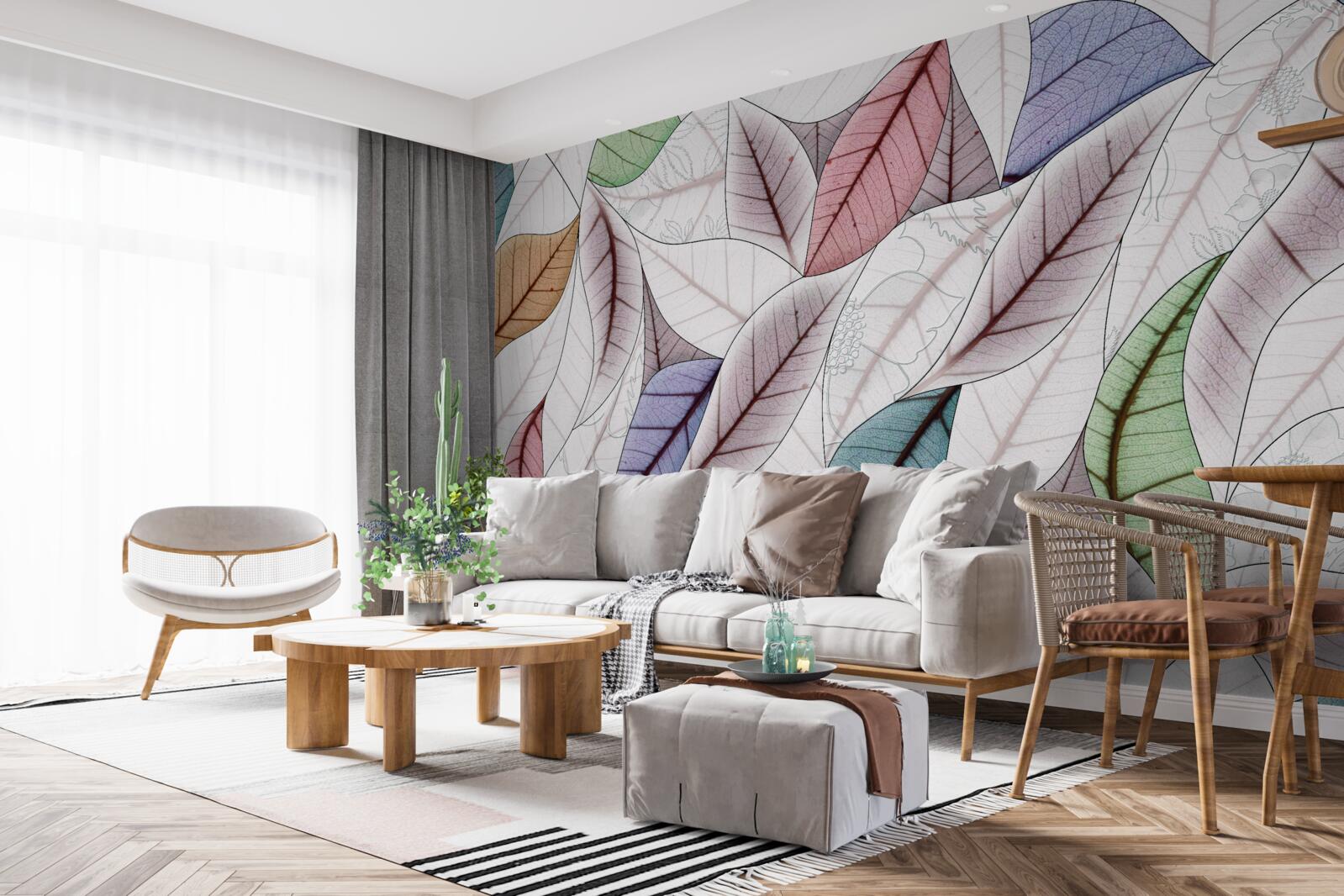 Fototapeta abstraktný obraz vyrobený z jesenného lístia