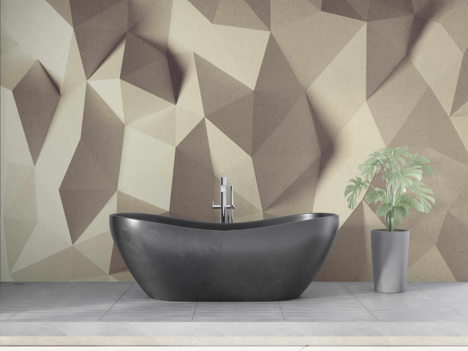 Fototapeta textúra geometrických tvarov s jasným objemom