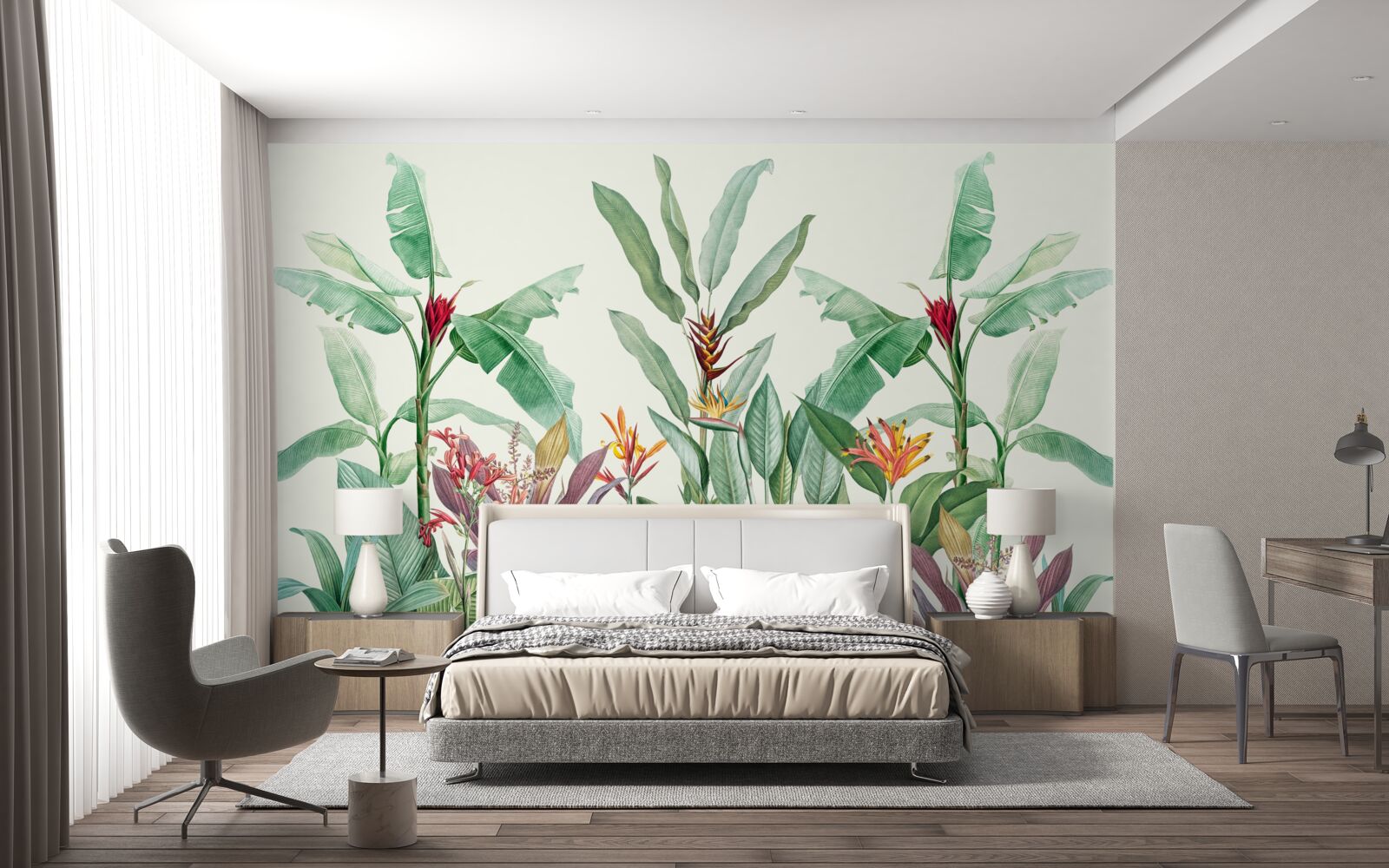 Fototapeta tropické zelené listy