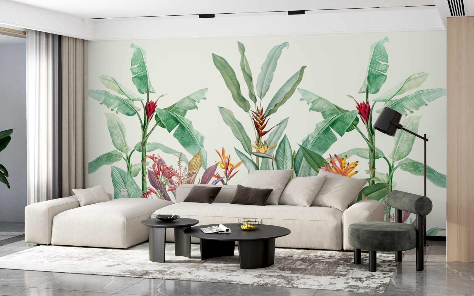 Fototapeta tropické zelené listy