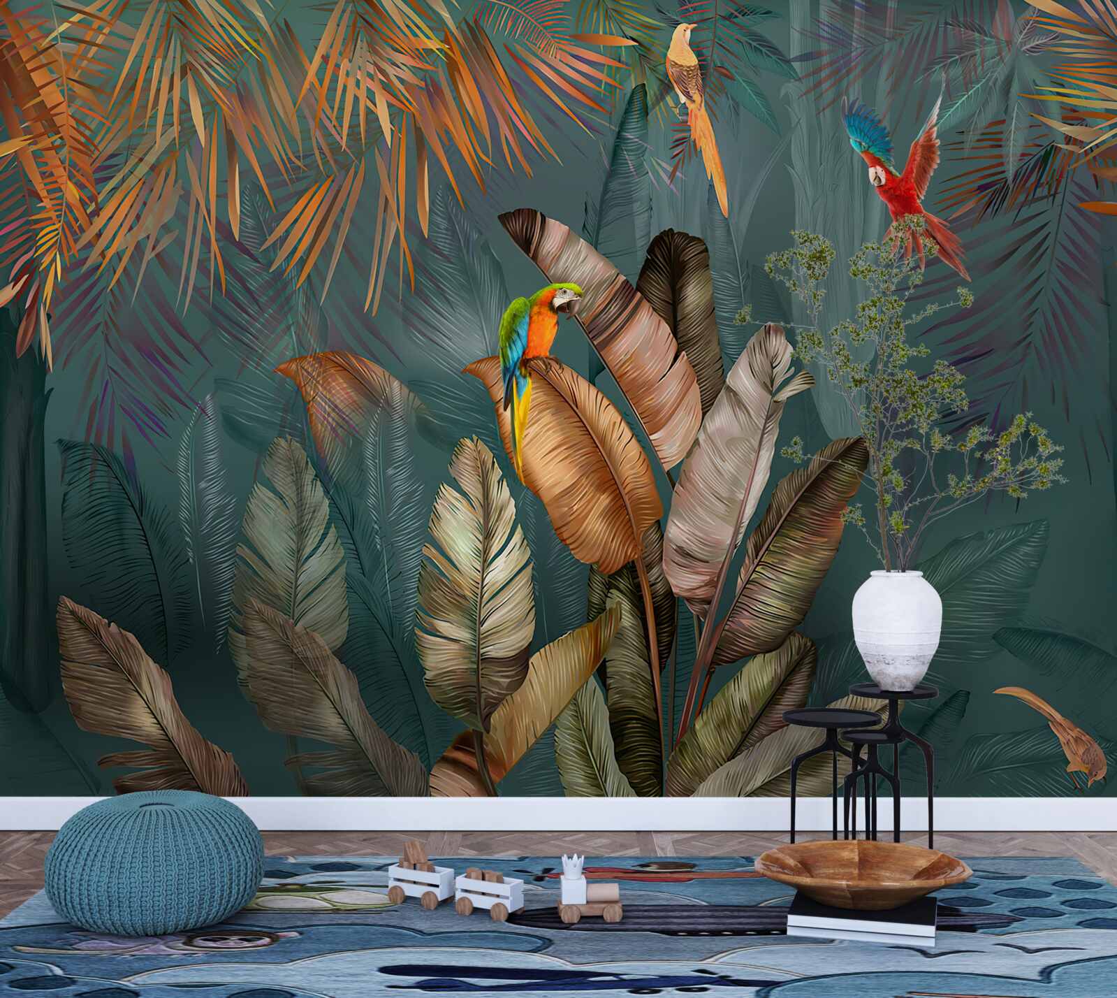 Fototapeta stretnutie dvoch papagájov