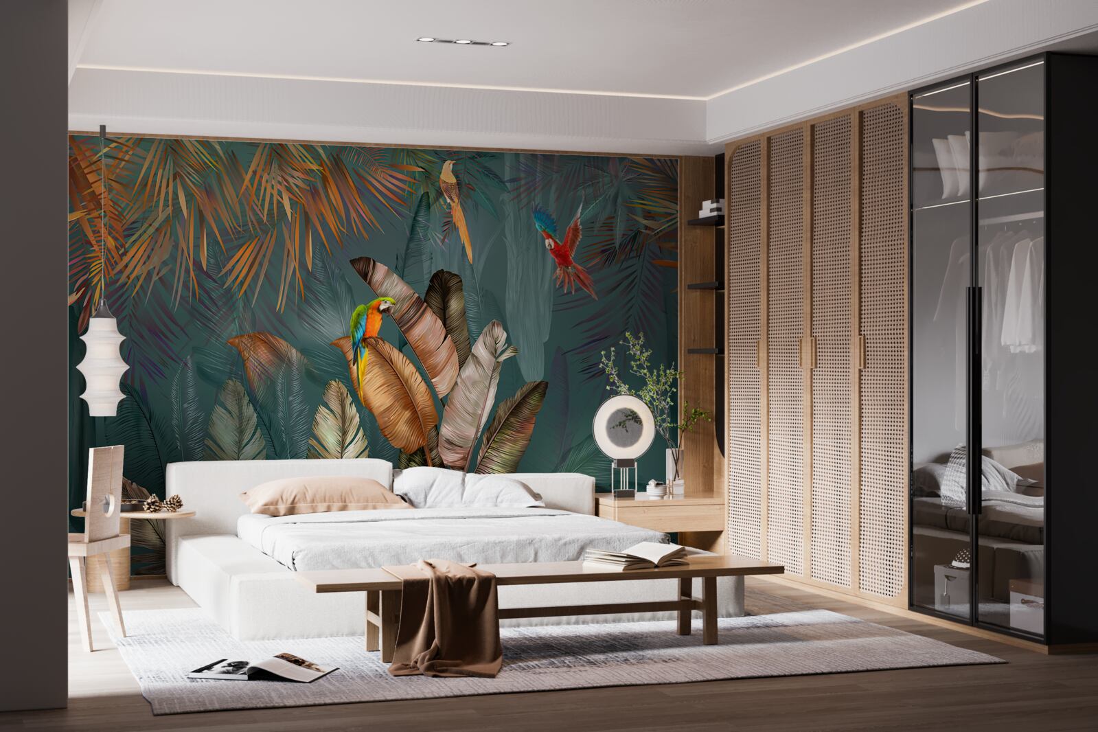 Fototapeta stretnutie dvoch papagájov