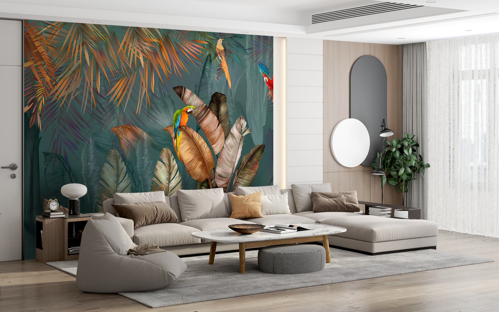 Fototapeta stretnutie dvoch papagájov