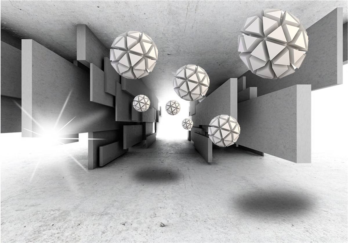 Fototapeta zloženie geometrických tvarov