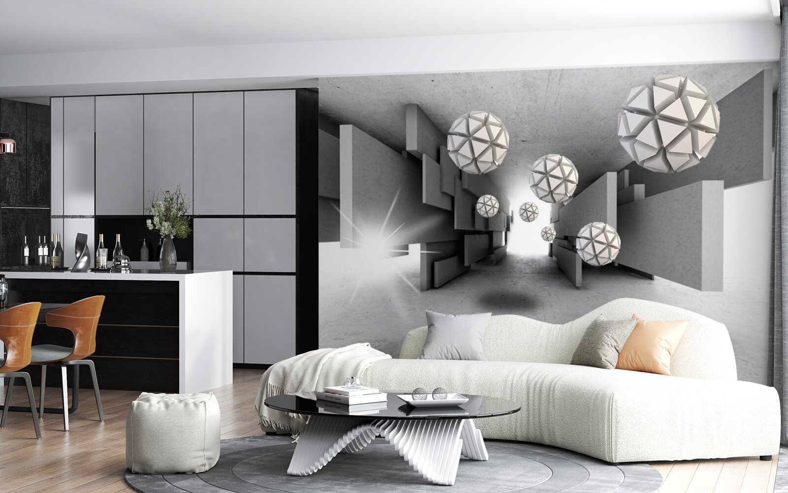 Fototapeta zloženie geometrických tvarov