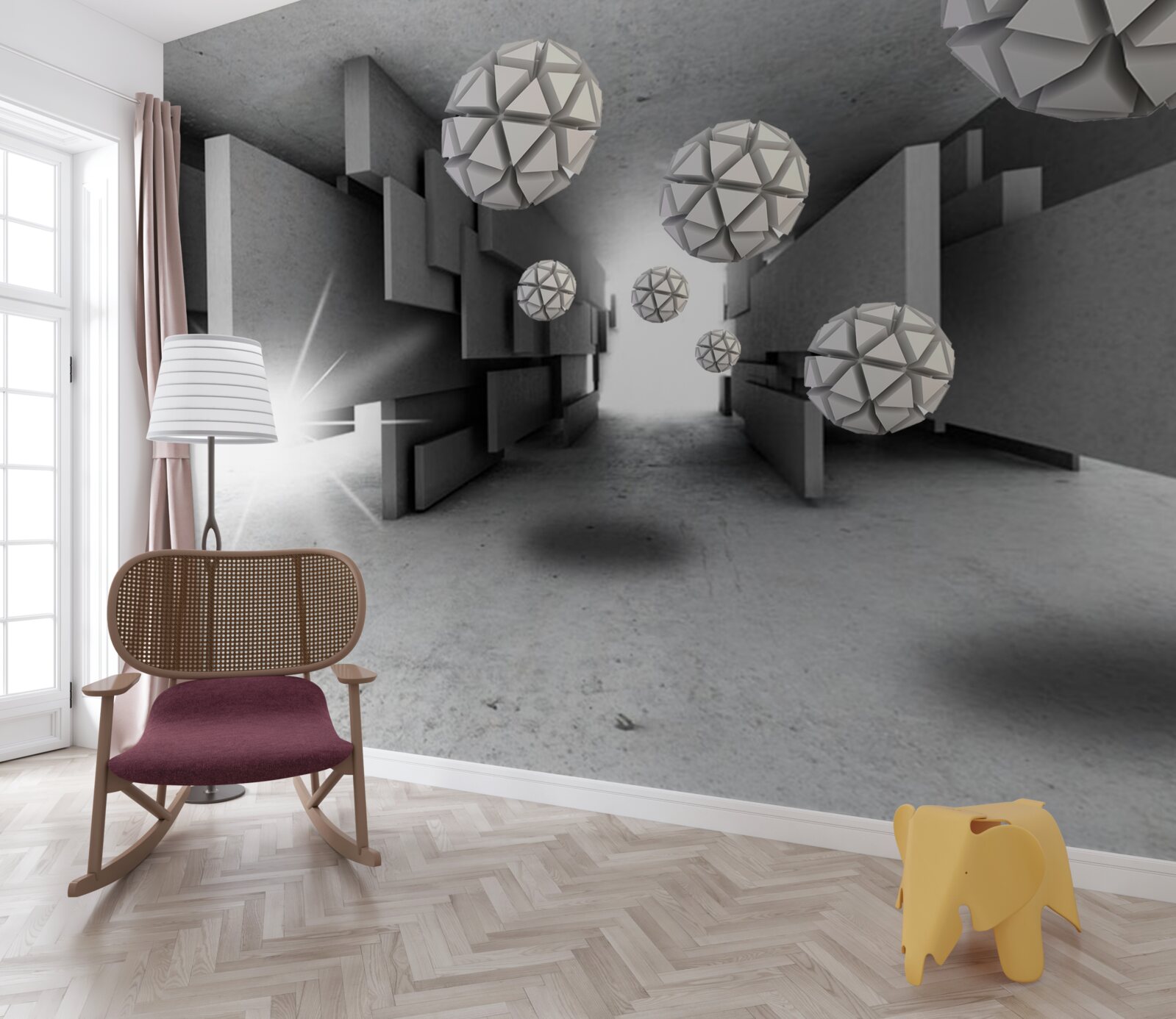 Fototapeta zloženie geometrických tvarov