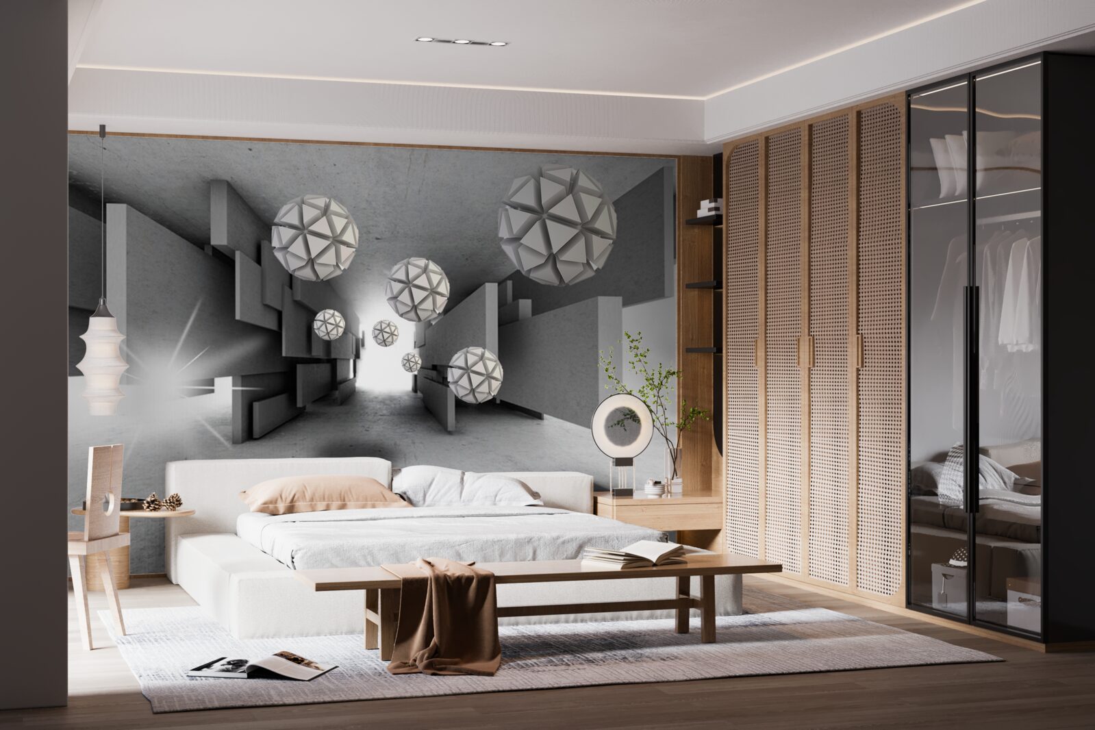 Fototapeta zloženie geometrických tvarov