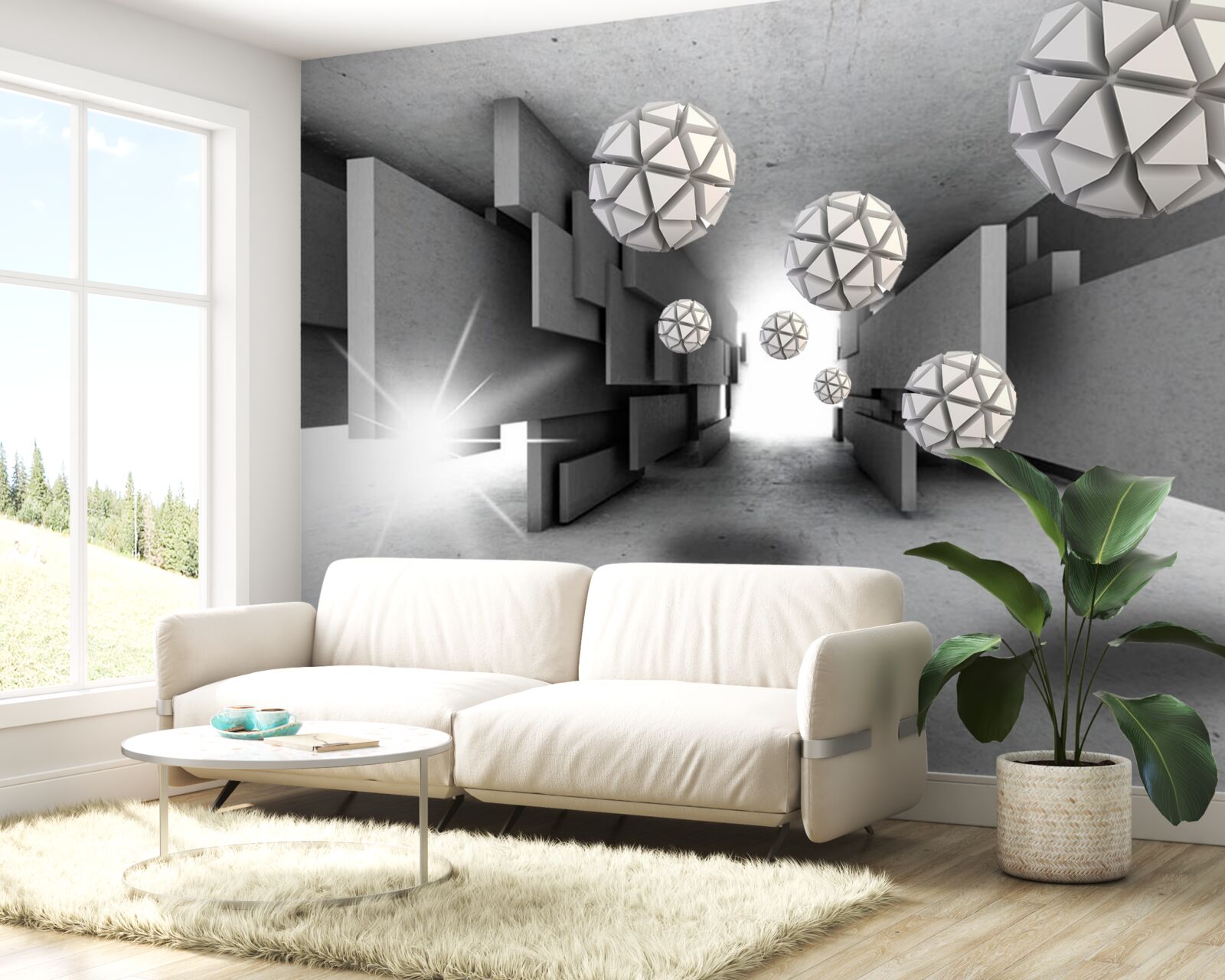 Fototapeta zloženie geometrických tvarov