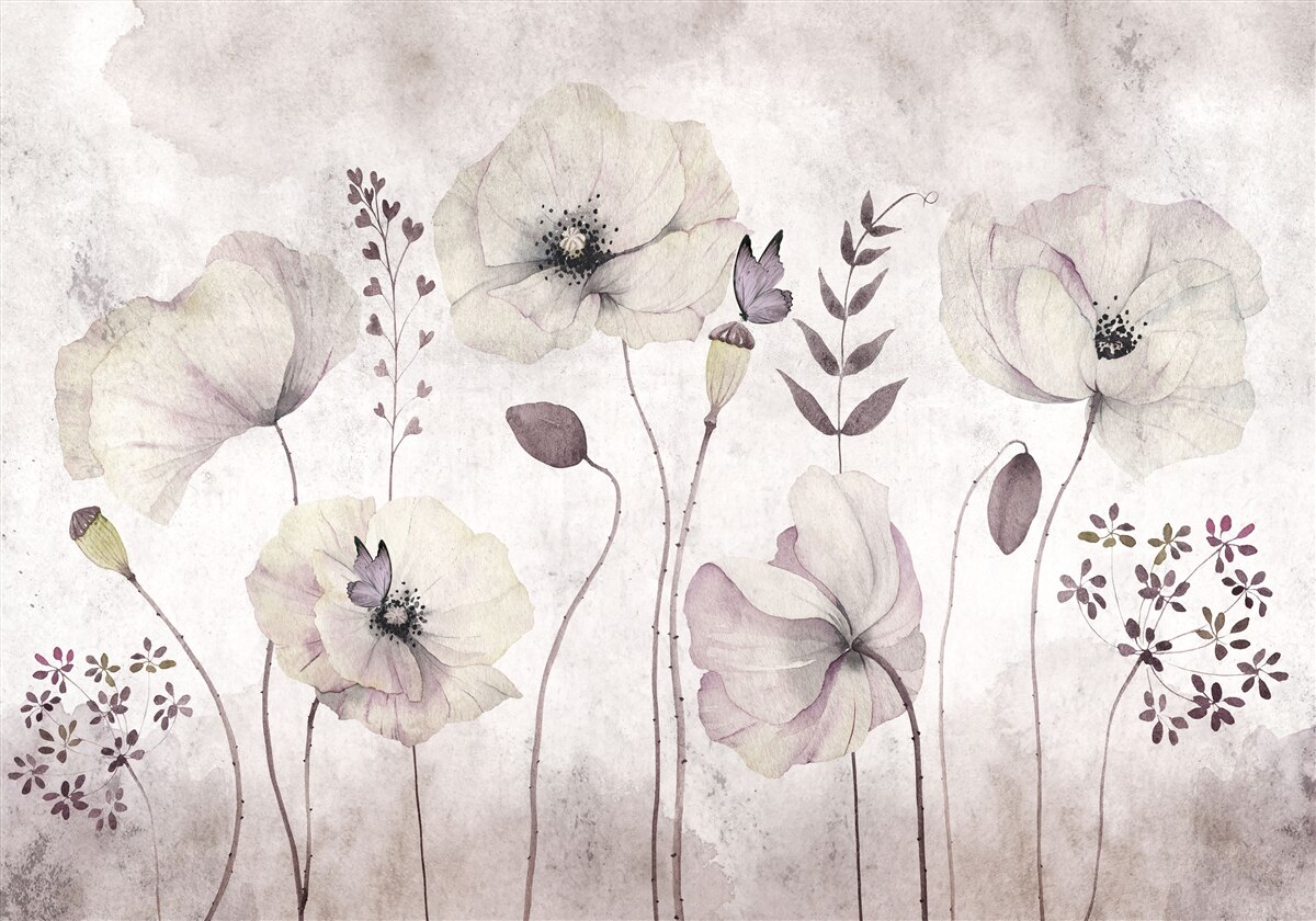 Fototapeta mäkké maky na pôvabných stonkách