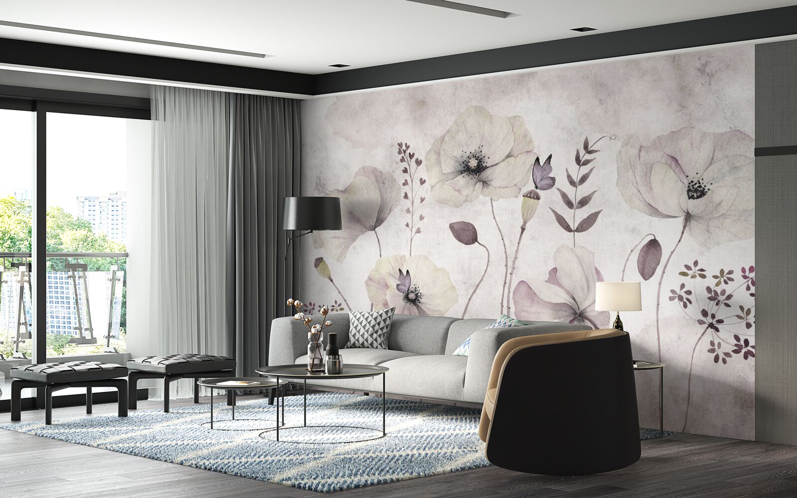 Fototapeta mäkké maky na pôvabných stonkách