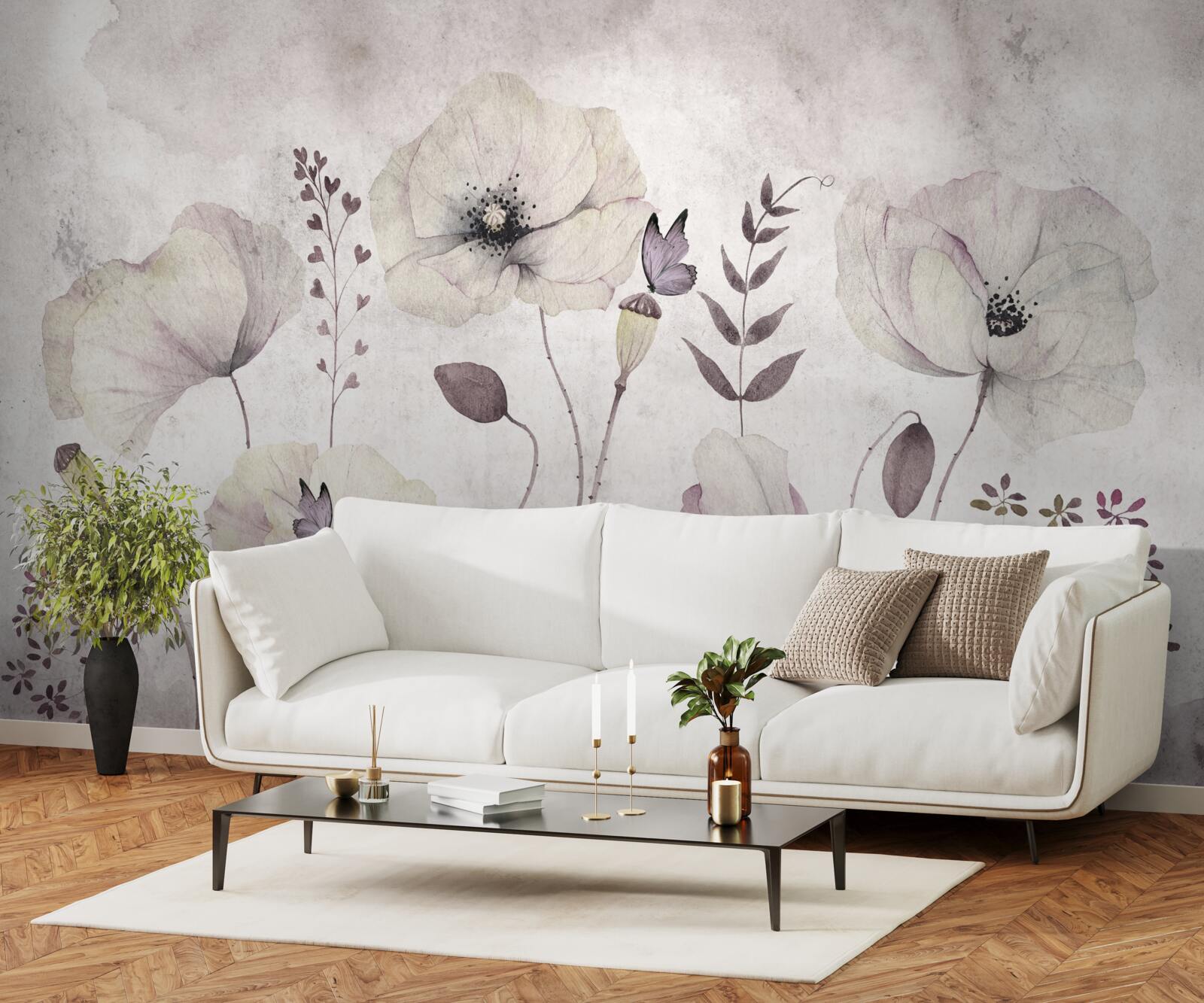 Fototapeta mäkké maky na pôvabných stonkách