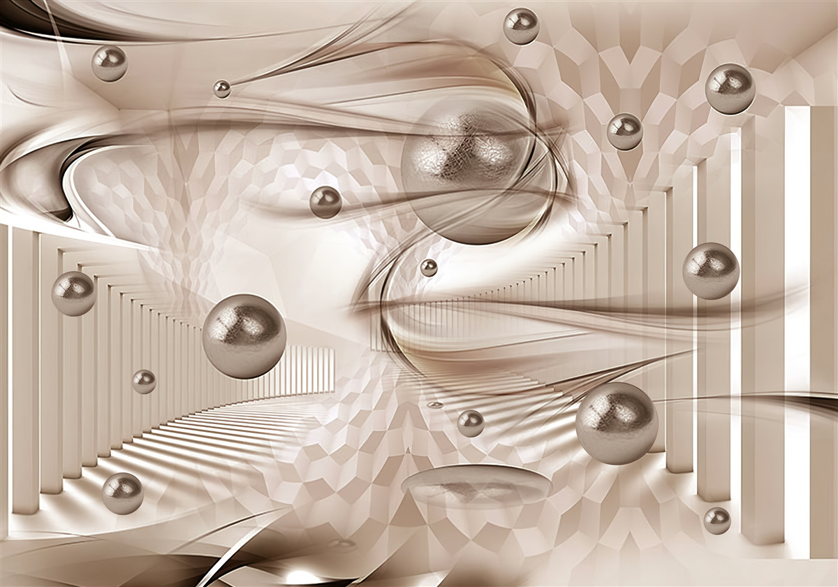 Fototapeta abstraktný ružový hodváb s perlami