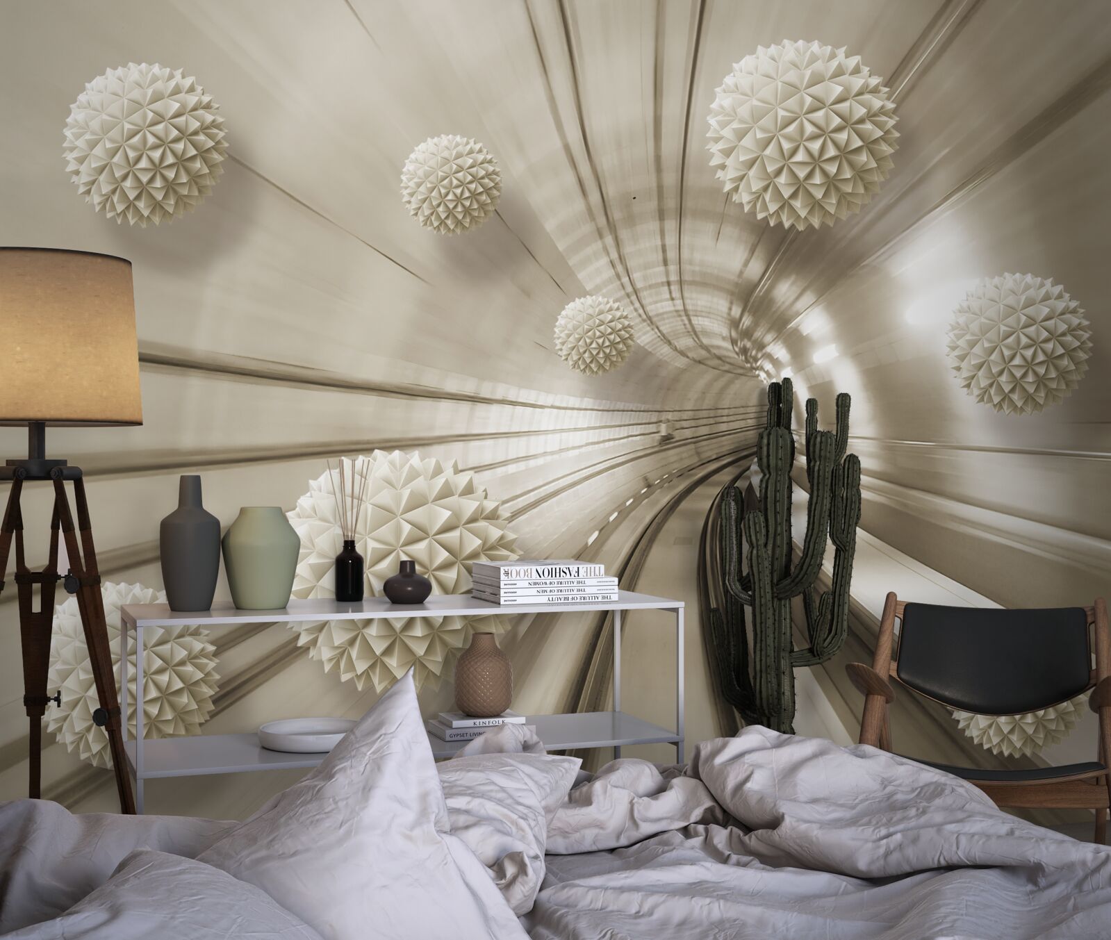 Fototapeta svetlohnedé gule v uličke