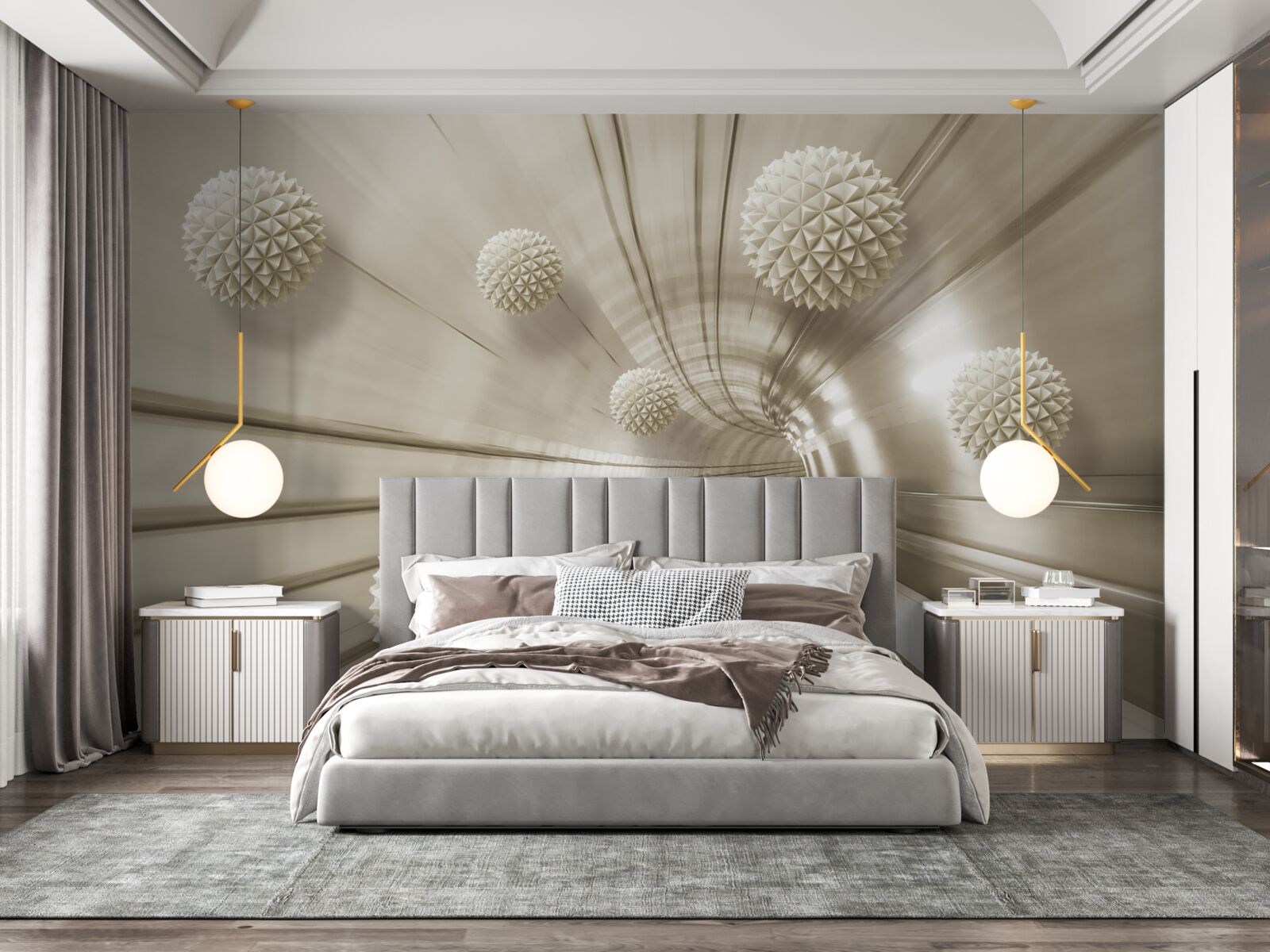 Fototapeta svetlohnedé gule v uličke