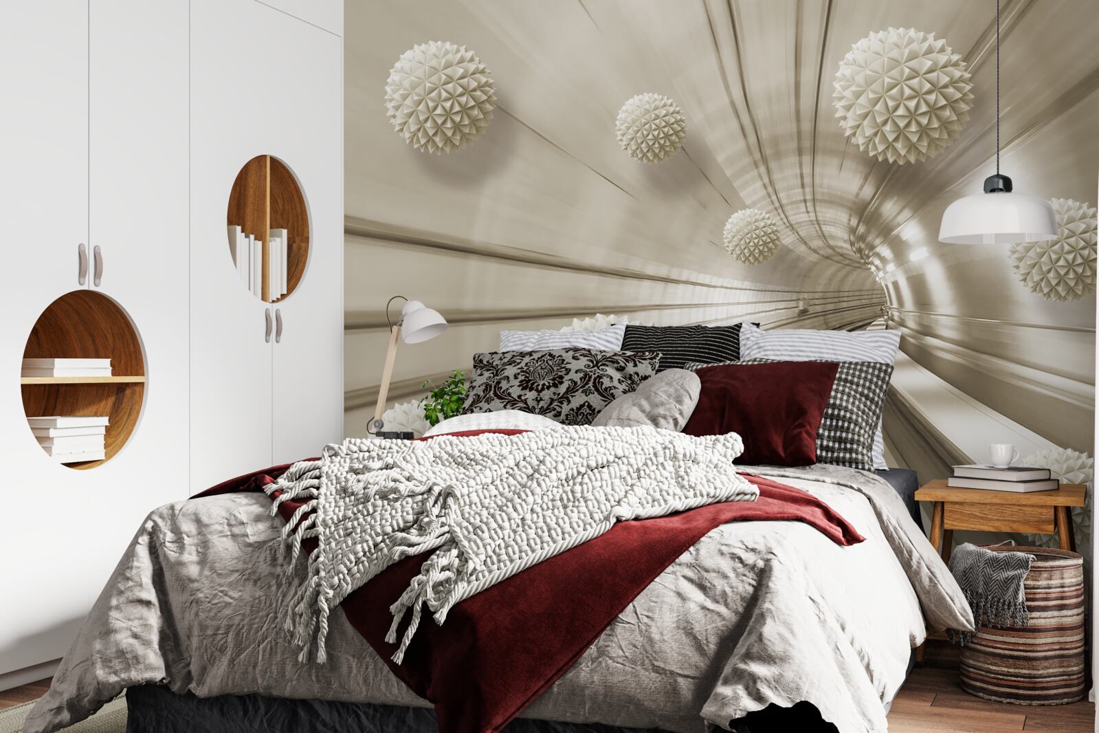 Fototapeta svetlohnedé gule v uličke