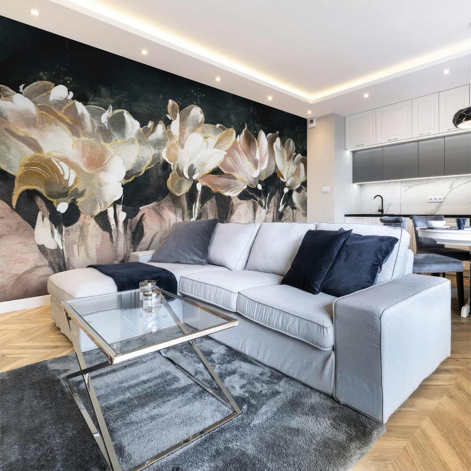 Fototapeta flóra v pastelových farbách