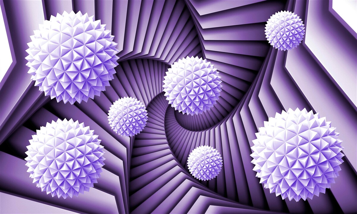 Fototapeta rebrík a lopta v abstrakcii