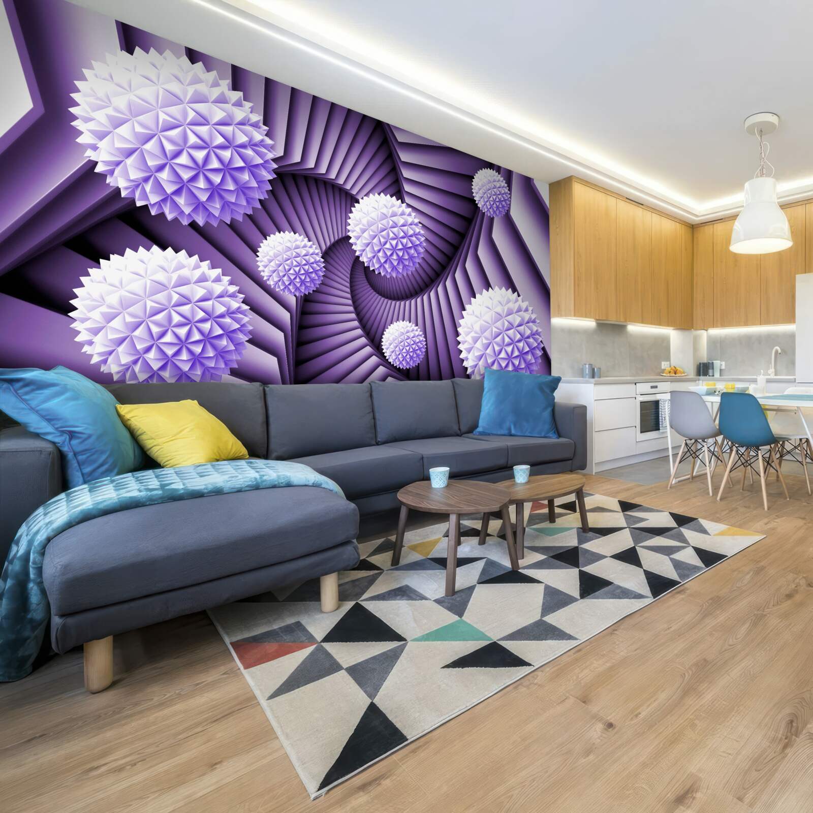 Fototapeta rebrík a lopta v abstrakcii