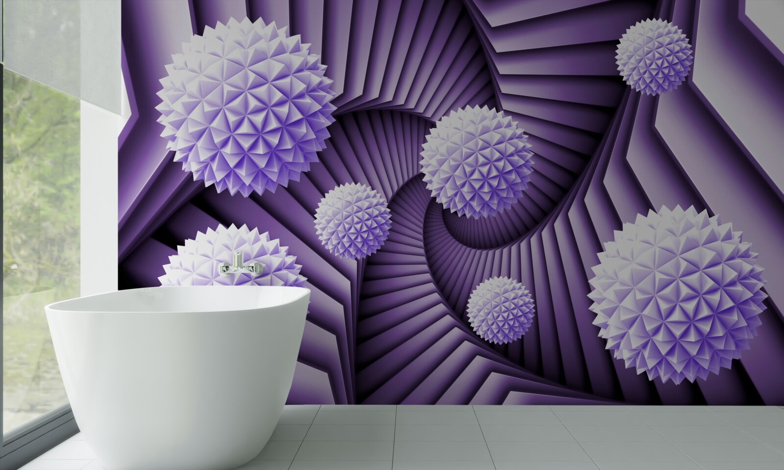 Fototapeta rebrík a lopta v abstrakcii