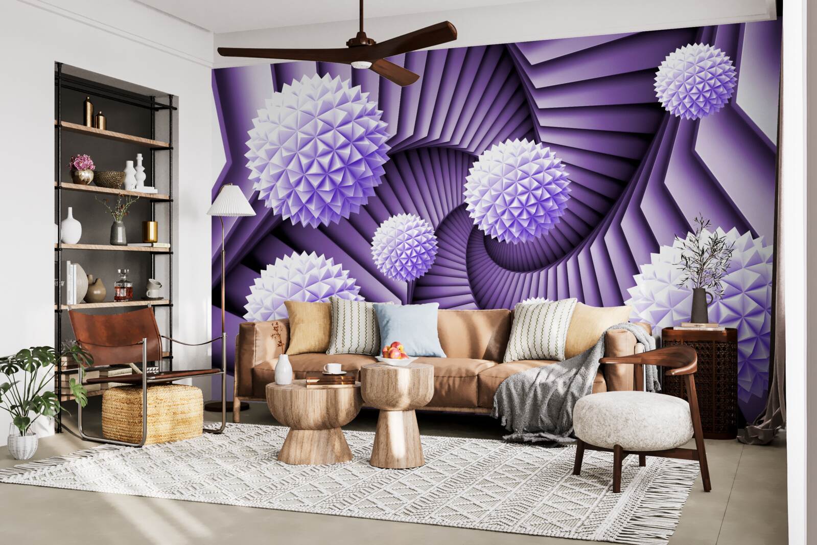 Fototapeta rebrík a lopta v abstrakcii