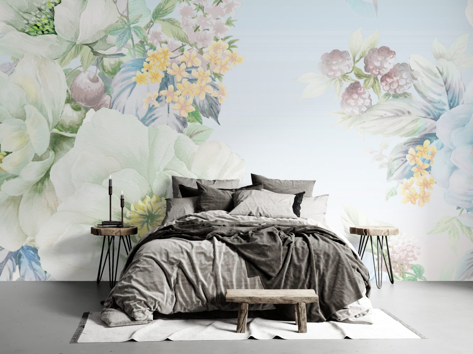 Fototapeta kvety v jemných pastelových farbách