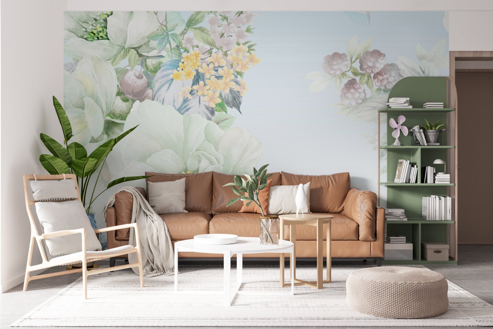 Fototapeta kvety v jemných pastelových farbách